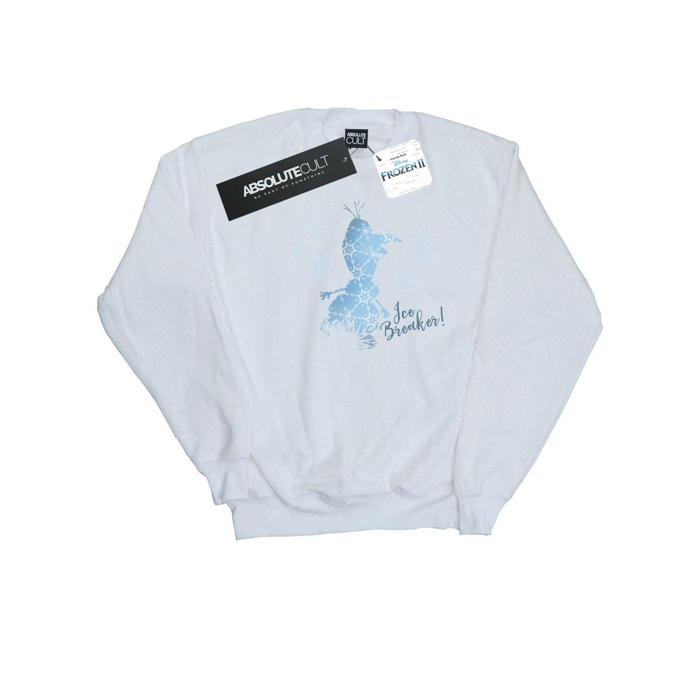 Image of Frozen 2 Olaf Ice Breaker Sweatshirt Unisex Weiss 128