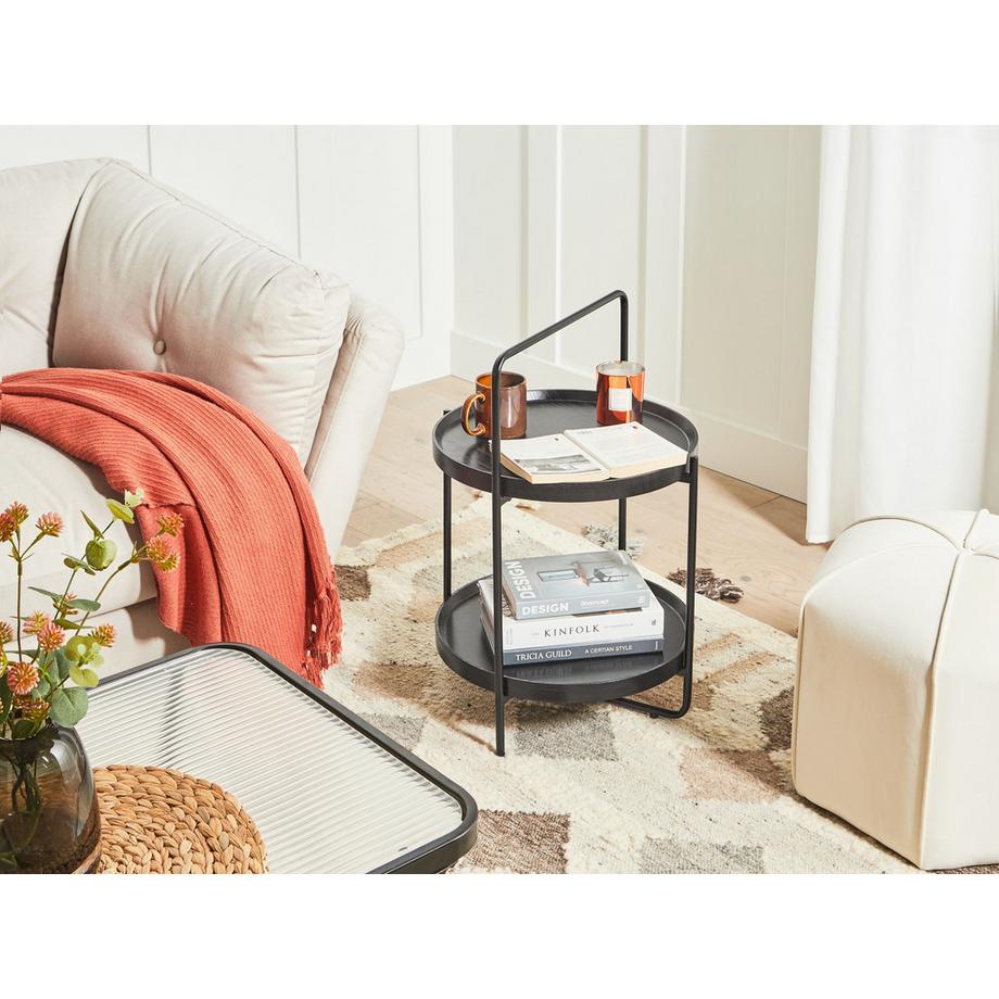 Beliani Beistelltisch aus MDF-Platte Modern EVART  