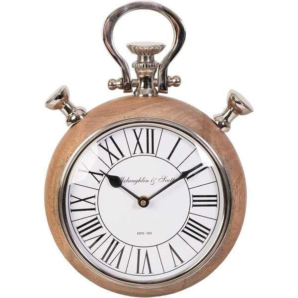 Image of Wanduhr Mango Edelstahl 19x28 Wanduhr Mango Edelstahl 19x28