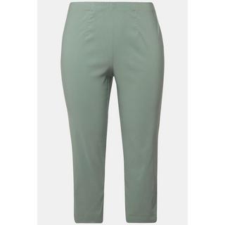 Ulla Popken  Pantalon en bengaline stretch, longueur 3/4 et taille élastique 