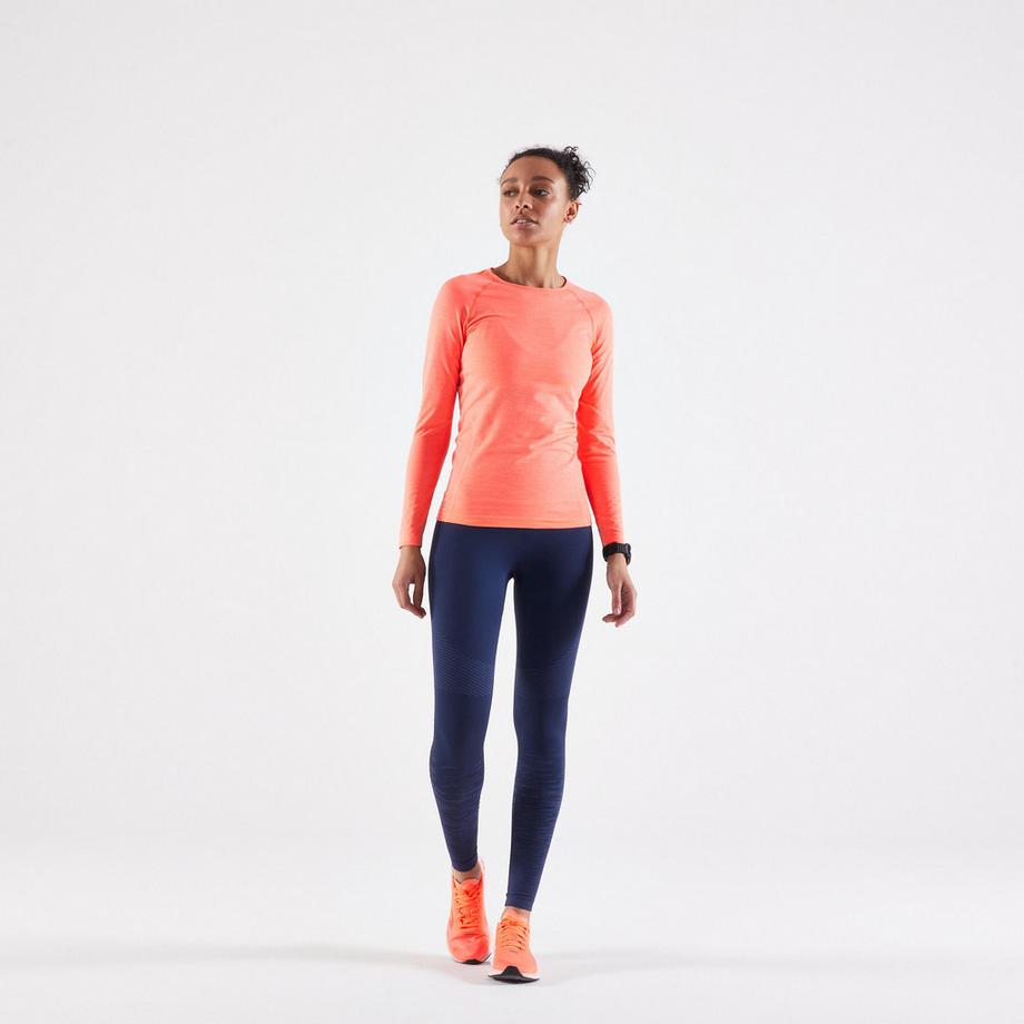 KIPRUN  Leggings running donna lunghi senza cuciture 