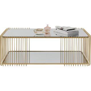 KARE Design Tavolino Wire Double Brass 120x60  