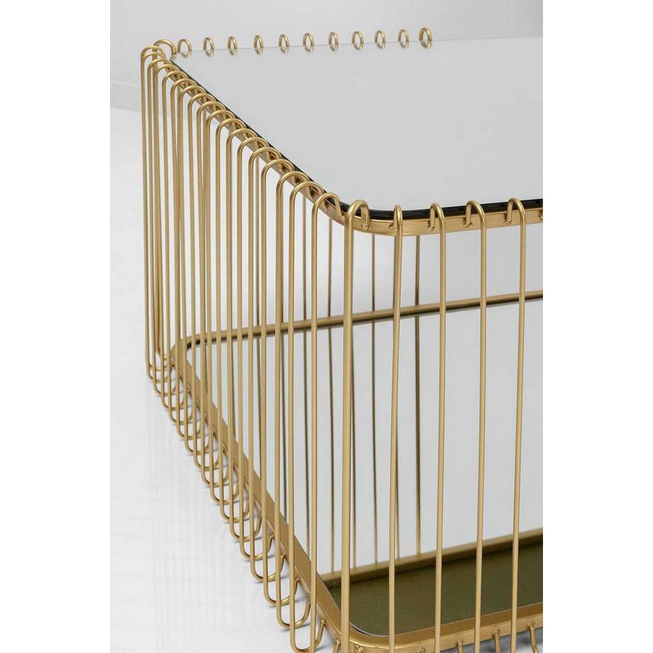 KARE Design Tavolino Wire Double Brass 120x60  