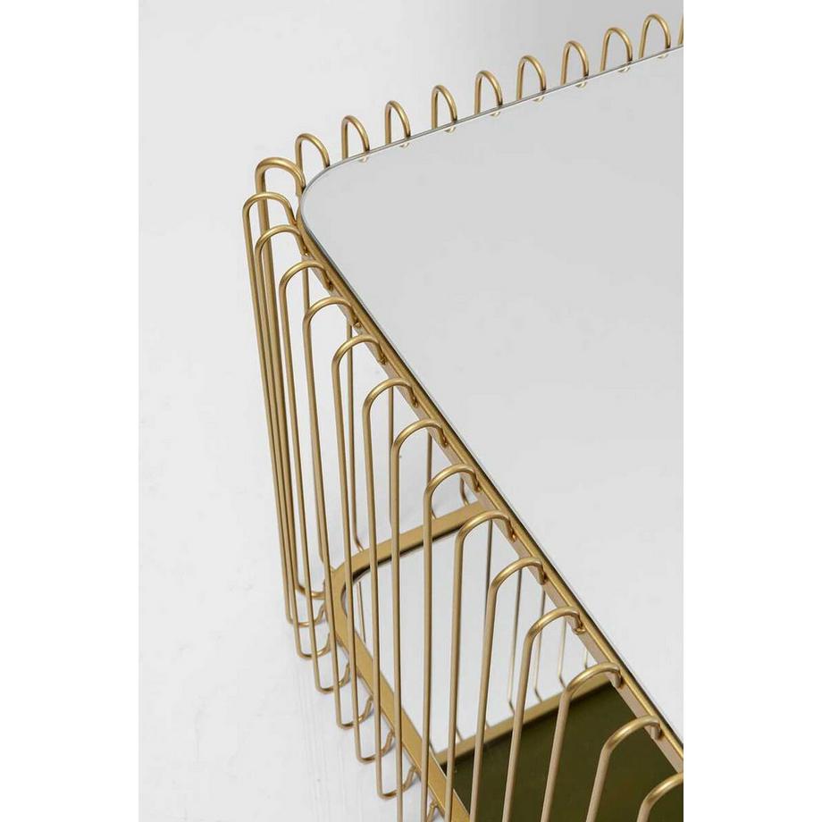 KARE Design Tavolino Wire Double Brass 120x60  