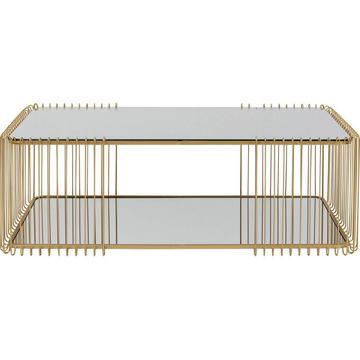 Couchtisch Wire Double Brass 120x60