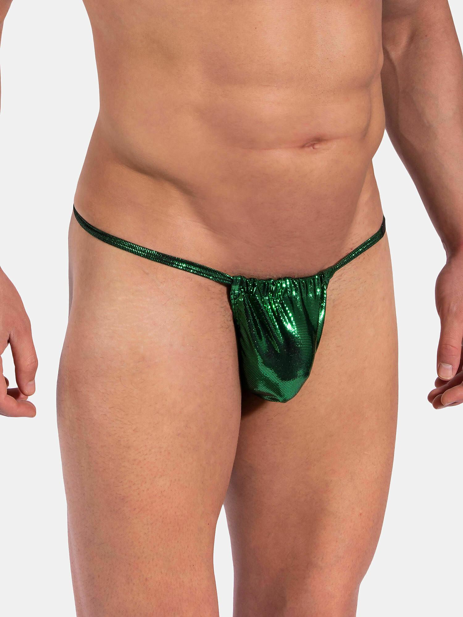 Image of String Badestring Micro Pouch Beachclub Unisex Grün S