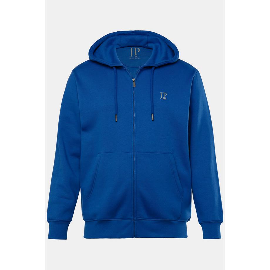 JP1880 Hoodiejacke mit Reissverschluss und Kängurutasche  