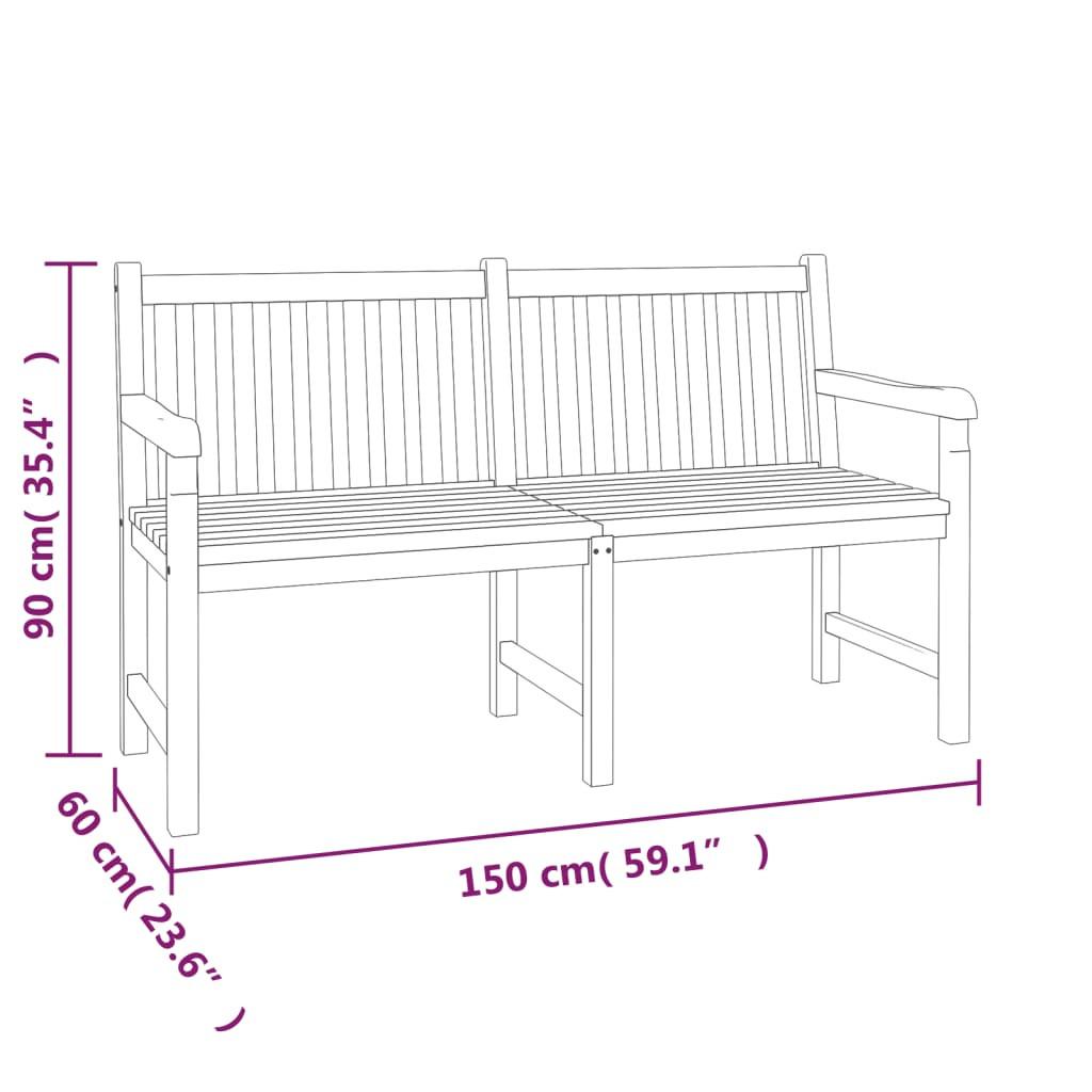 VidaXL Ensemble de salle à manger de jardin teck  