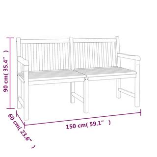 VidaXL Ensemble de salle à manger de jardin teck  