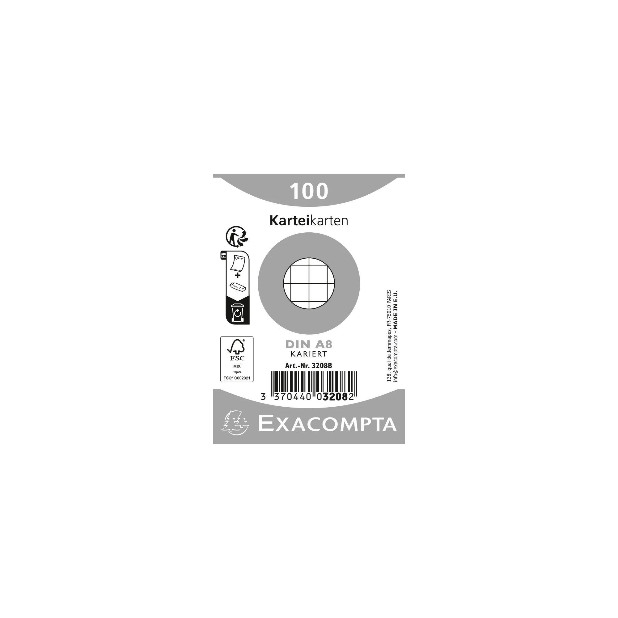 Image of Karteikarten A8 kariert, 100 Stück eingeschweißt x 48 Karteikarten A8 kariert, 100 Stück eingeschweißt x 48