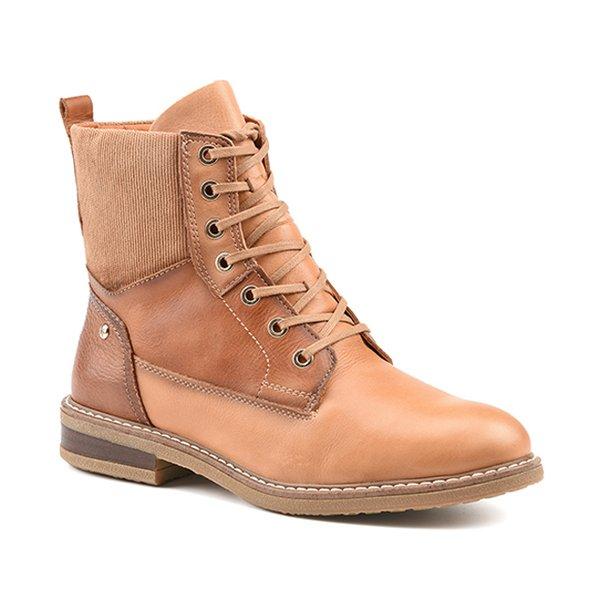 Image of Schnürstiefelette Aldaya Damen Beige 42