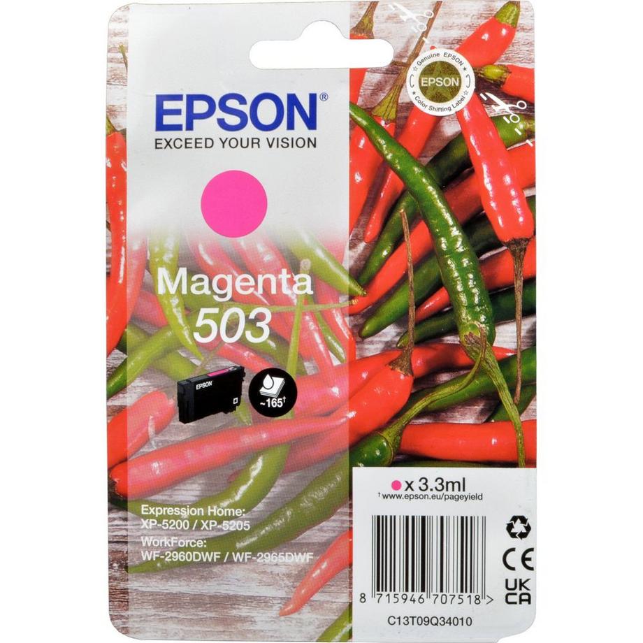 EPSON  EPSON Tinte C13T09Q34010 503 Magenta Chili 