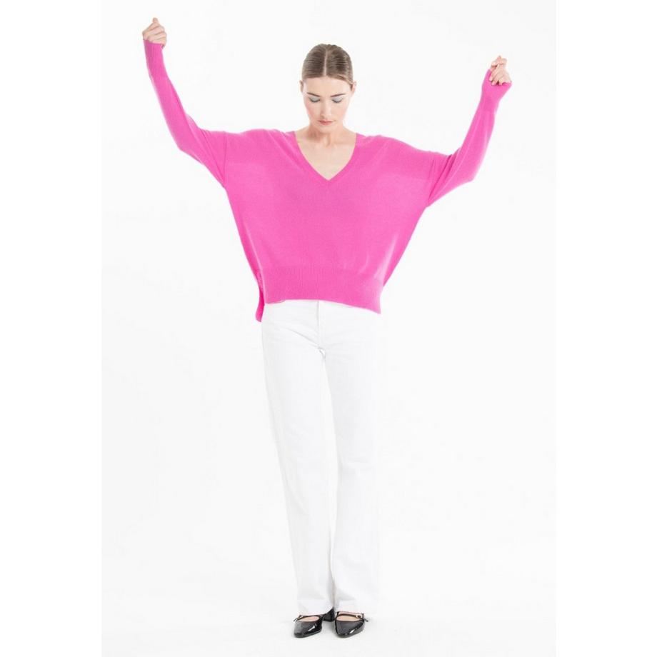 Studio Cashmere8 RIA 3 Pullover oversize scollo a V profondo  