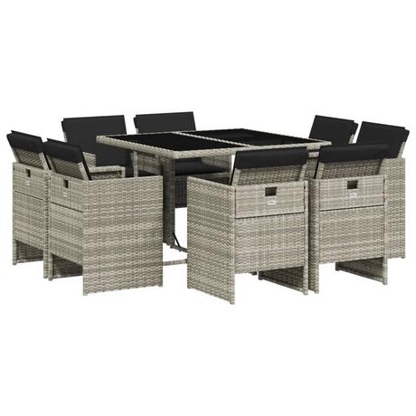 VidaXL Garten essgruppe poly-rattan  