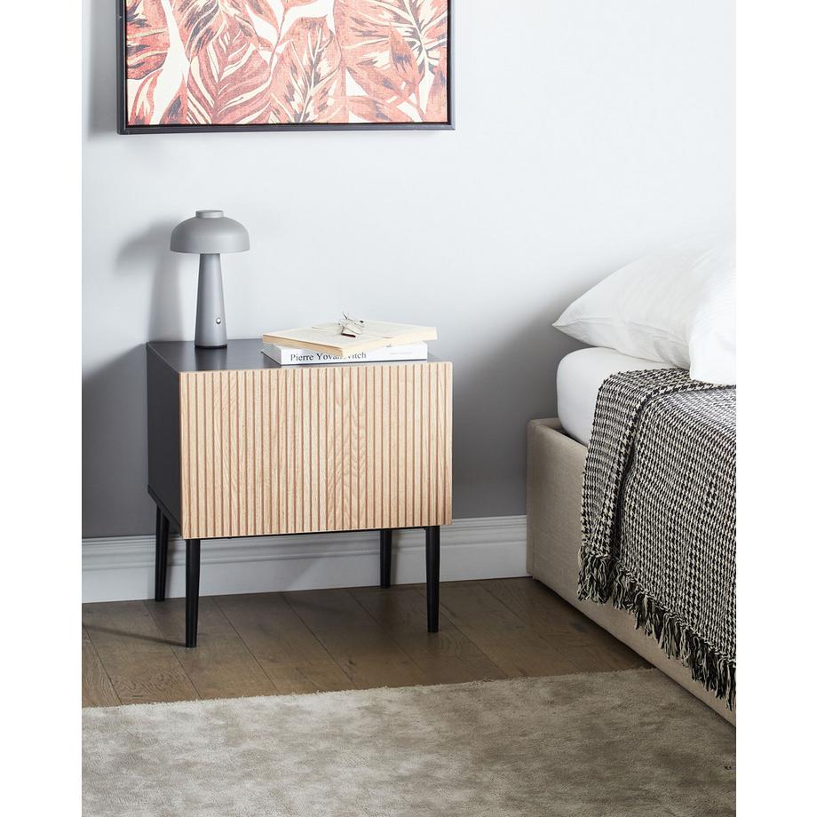 Beliani Table de chevet en MDF  BLYTHE  