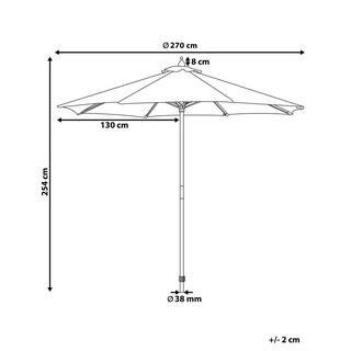 Beliani Marktschirm aus Polyester TOSCANA  