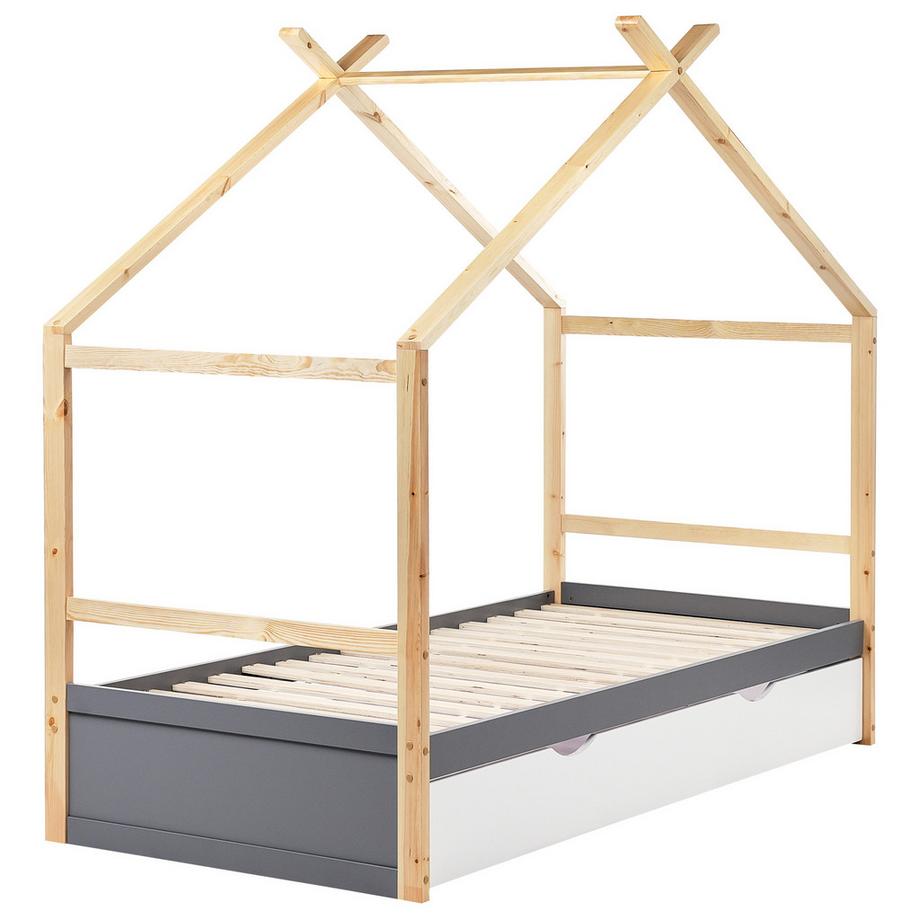 Beliani Lit d'enfant en Bois de pin  ORGEVAL  