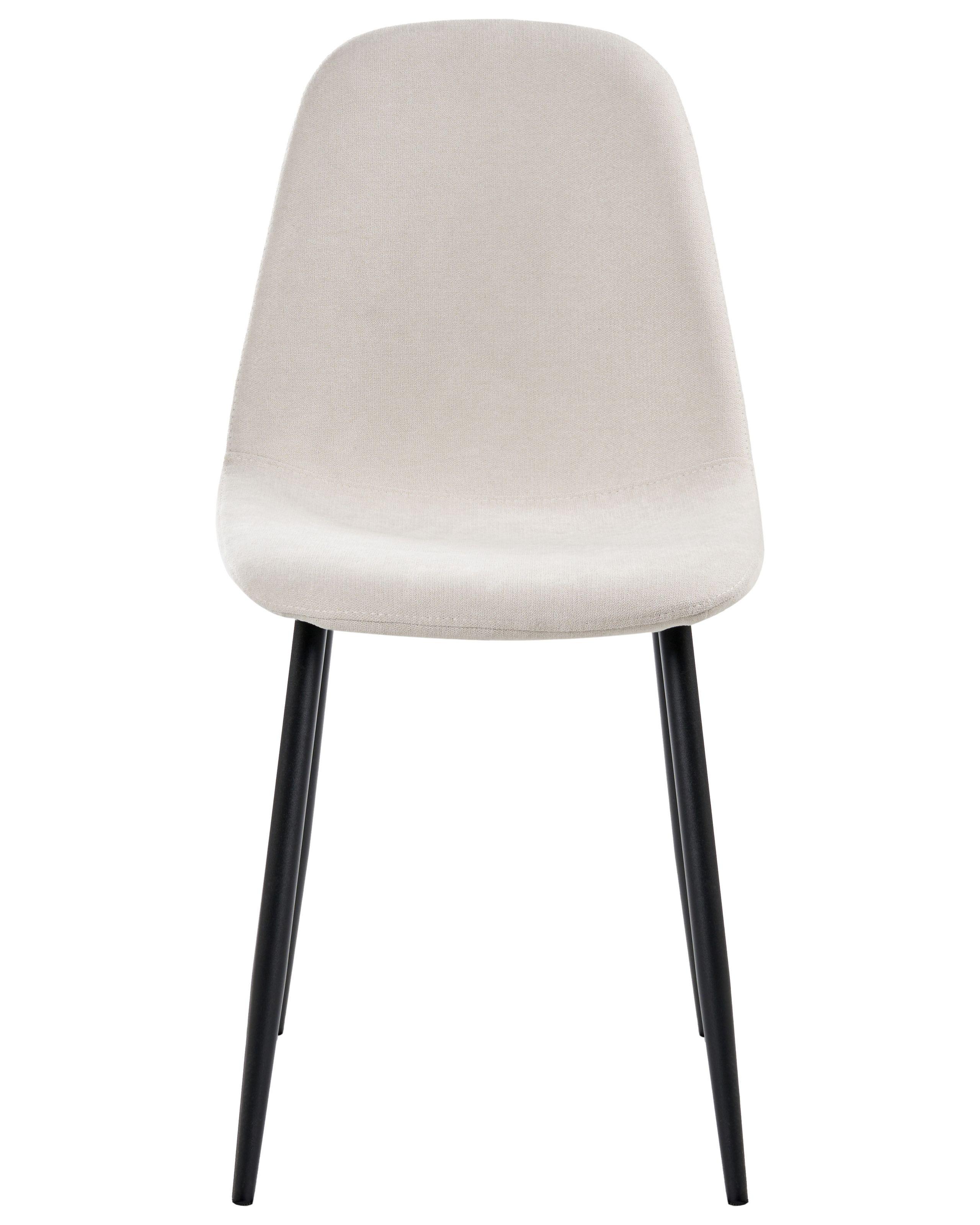 Beliani Lot de 4 chaises de salle à manger en Tissu Moderne CRANDALL  