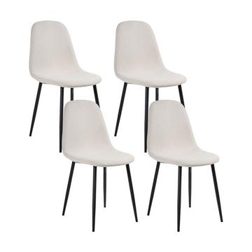 Lot de 4 chaises de salle à manger en Tissu Moderne CRANDALL