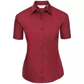 Russell  Collection Popelin Bluse Rot Bunt