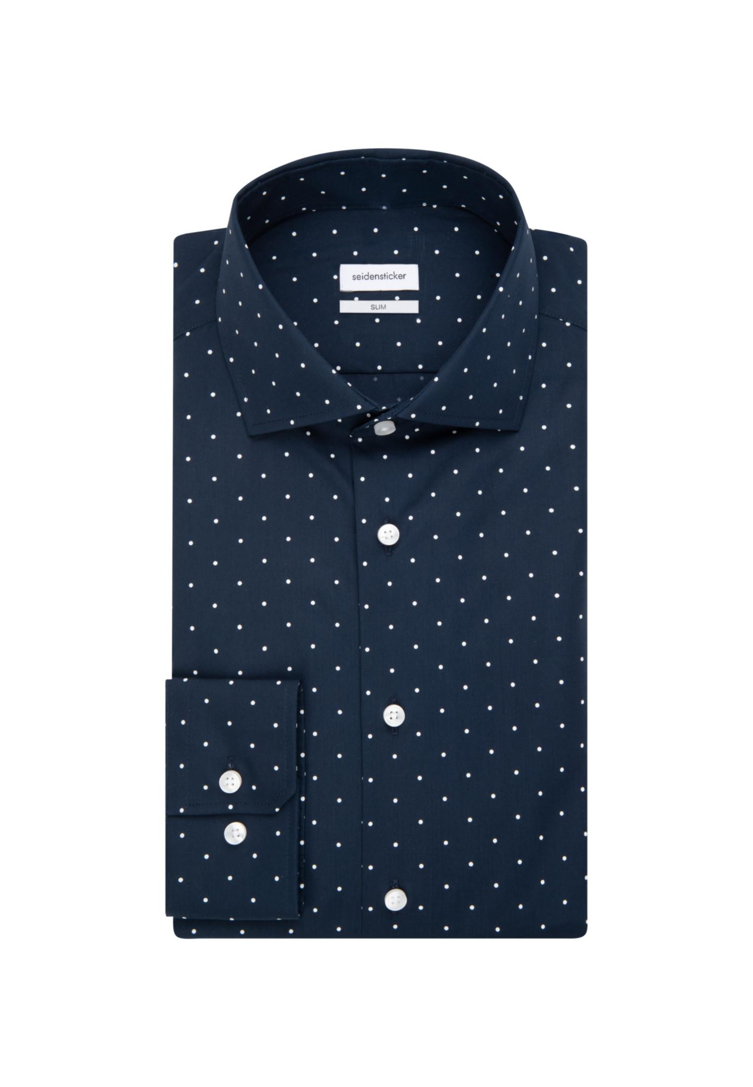 Seidensticker  Chemise Business Slim Fit Manche longue A Pois 