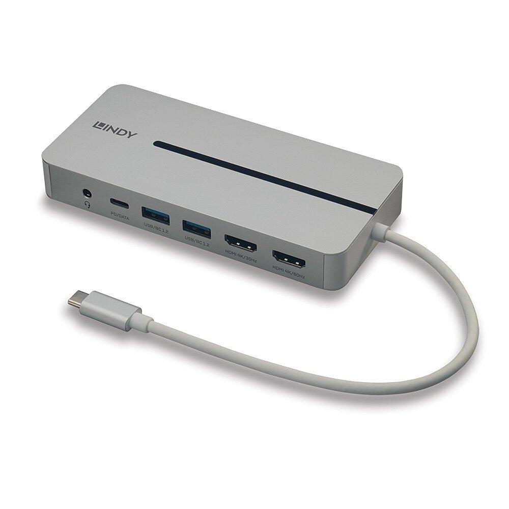 Image of 43360 Notebook-Dockingstation & Portreplikator Kabelgebunden USB 3.2 Gen 1 (3.1 Gen 1) Type-C Silber, Weiß