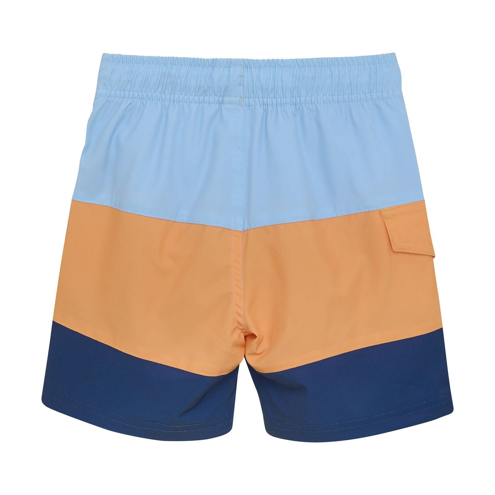 Color Kids  Badeshorts Colorblock Tangerine 