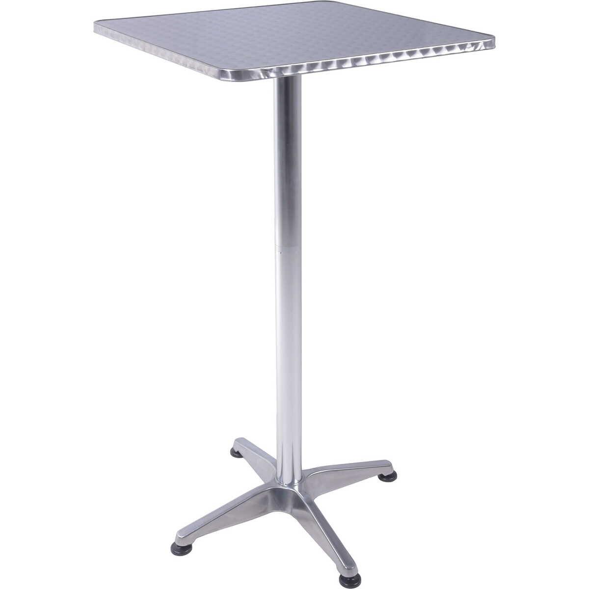 mutoni pleasure Stehtisch Bistro Aluminium silber 60x60  