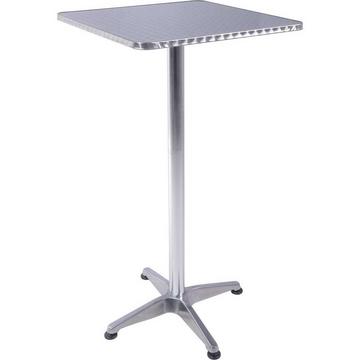 Stehtisch Bistro Aluminium silber 60x60