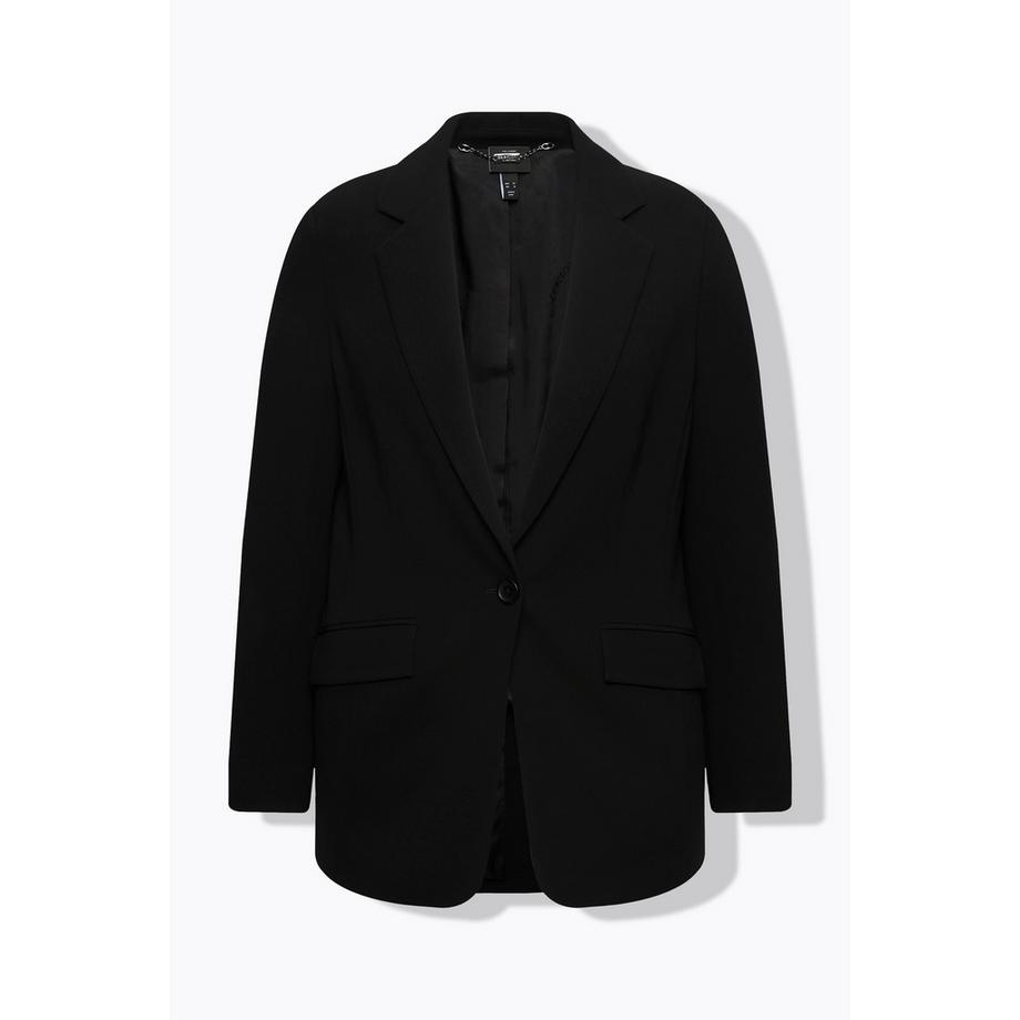 Ulla Popken Blazer Col Revers Poches Rabat Fermeture Bouton  