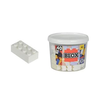 Simba  Blox 8er Steine in Dose weiss (40Teile) 