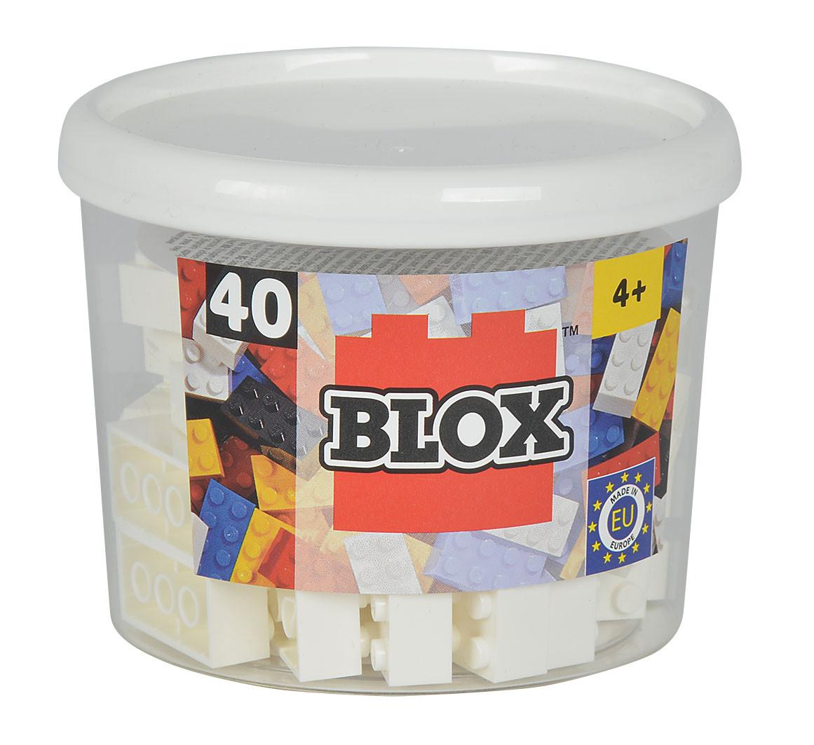 Simba  Blox 8er Steine in Dose weiss (40Teile) 