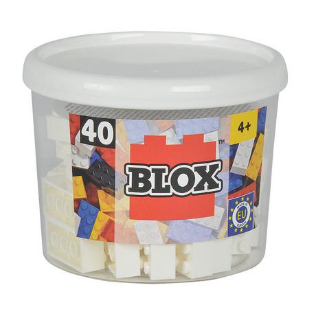 Simba  Blox 8er Steine in Dose weiss (40Teile) 