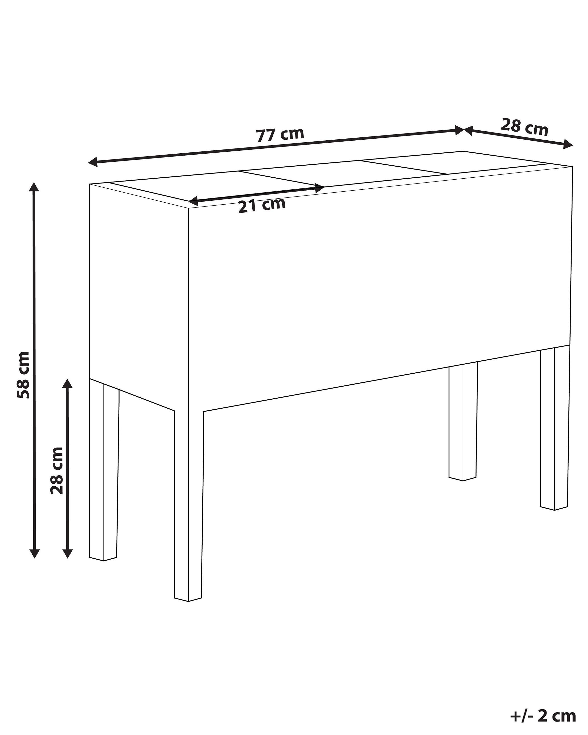 Beliani Cache-pot sur pied en Polyrotin Rustique CARAGANA  