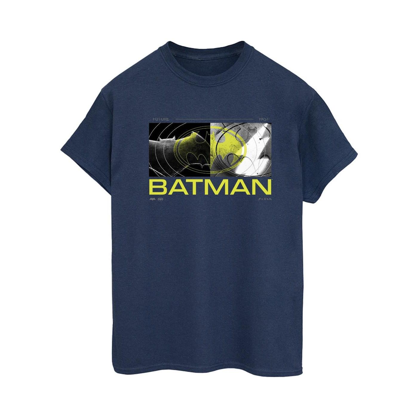 Image of The Flash Batman Future To Past Tshirt Damen Marine S