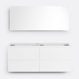 SO'HOME Meuble sous vasque suspendu + miroir L120cm  