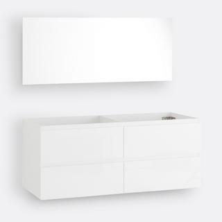 SO'HOME Meuble sous vasque suspendu + miroir L120cm  