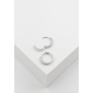 MUAU Schmuck  Créole en or blanc 750 diamant 0,24ct. 12mm 