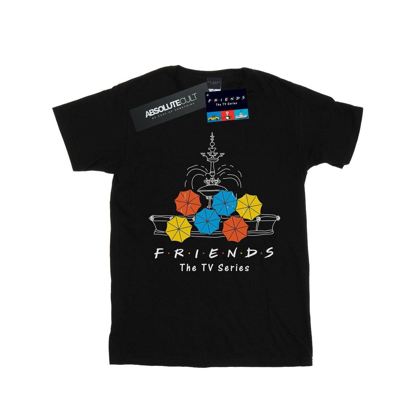 Image of Fountain And Umbrellas Tshirt Jungen Schwarz 116