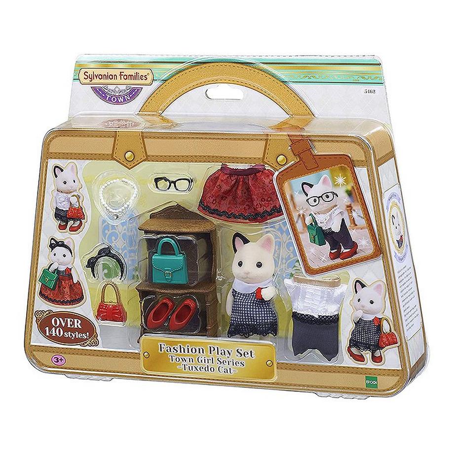 Sylvanian Families  Fashion Spielset Smoking Katze Town Girl Serie 