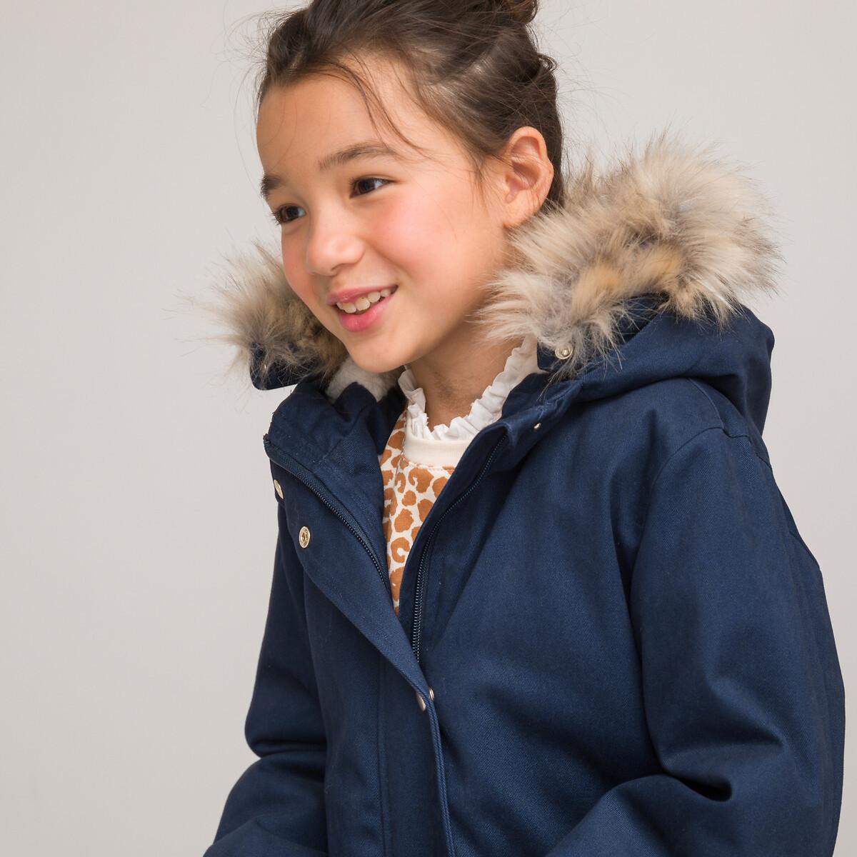 Image of Winterjacke Mit Kapuze Mädchen Blau 126