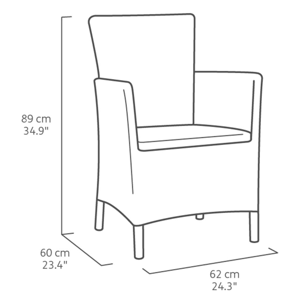 Keter Table et chaise de jardin plastique  