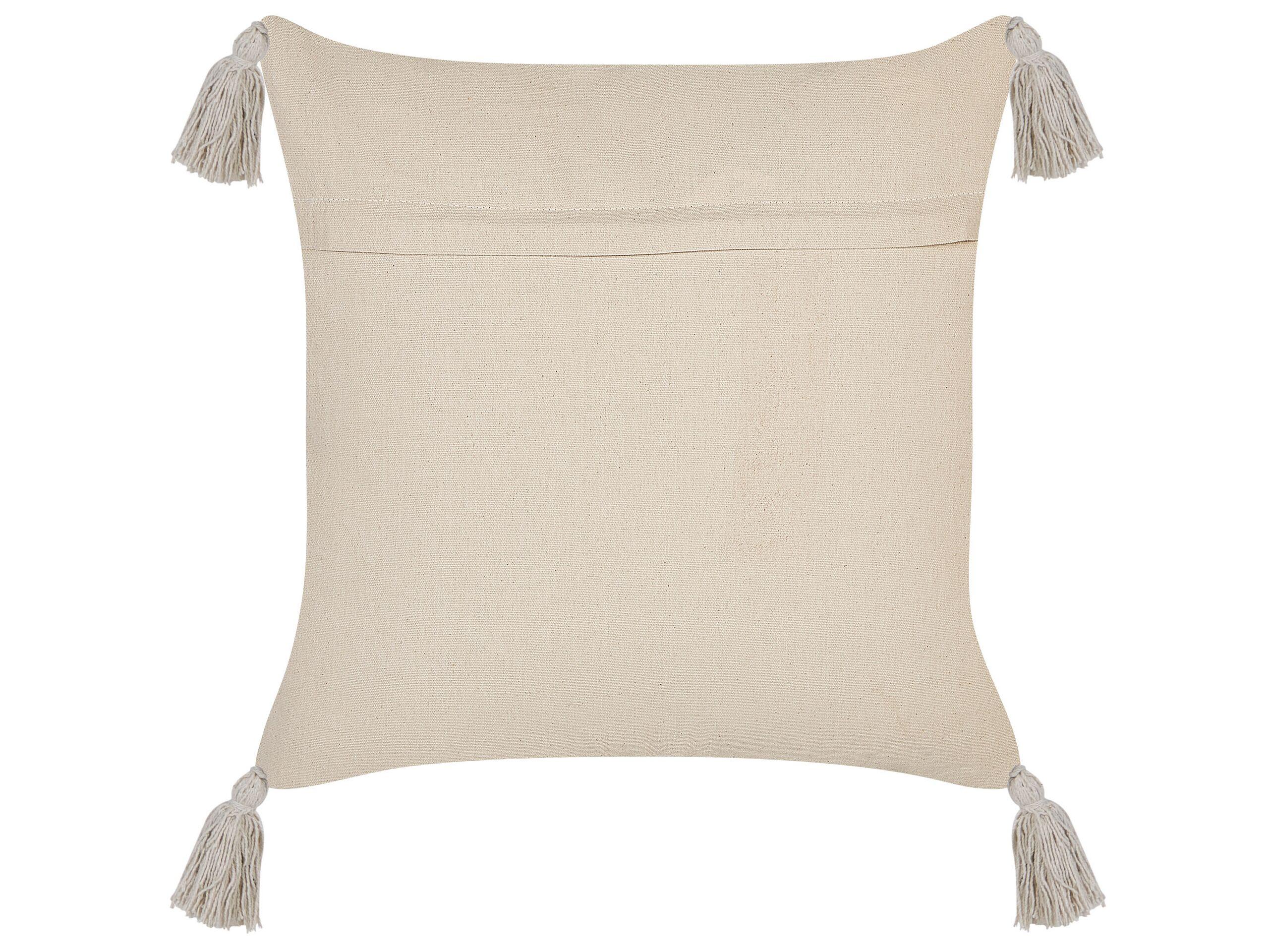 Beliani Lot de 2 coussins en Coton Boho EUPHORBIA  