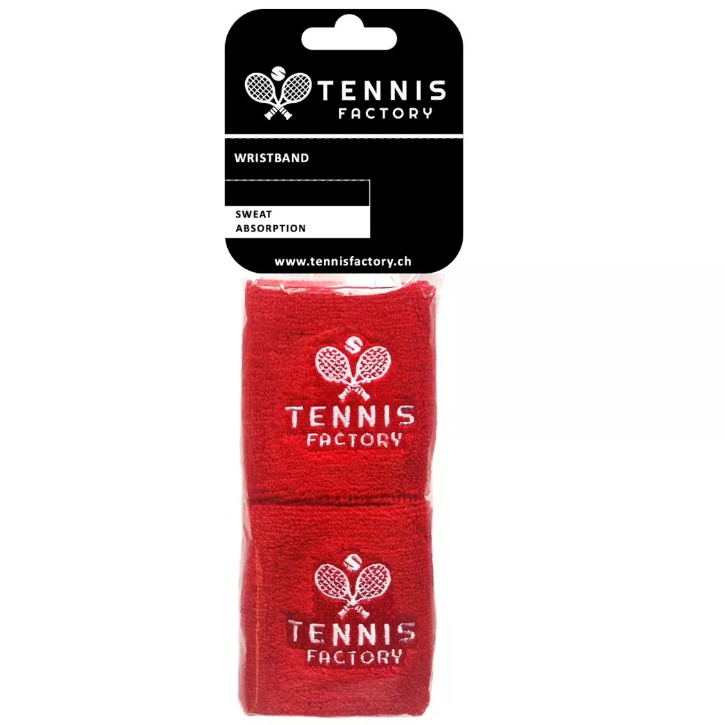 Tennis Factory - 8x8 Schweissband Rot, One Size, Rot