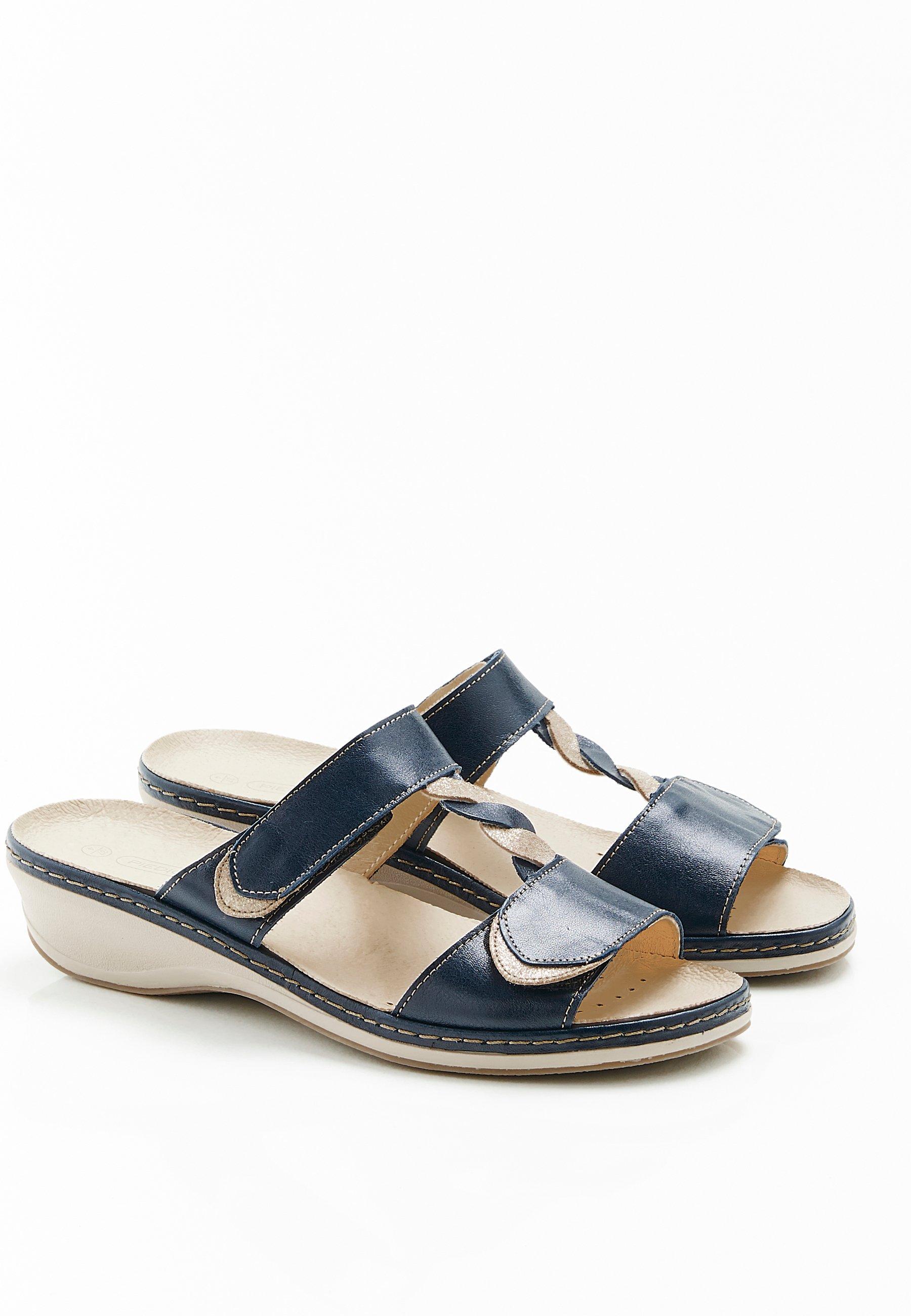 Image of Sandalen Mit Kompletter Öffnung, Piedical®. Damen Blau 39