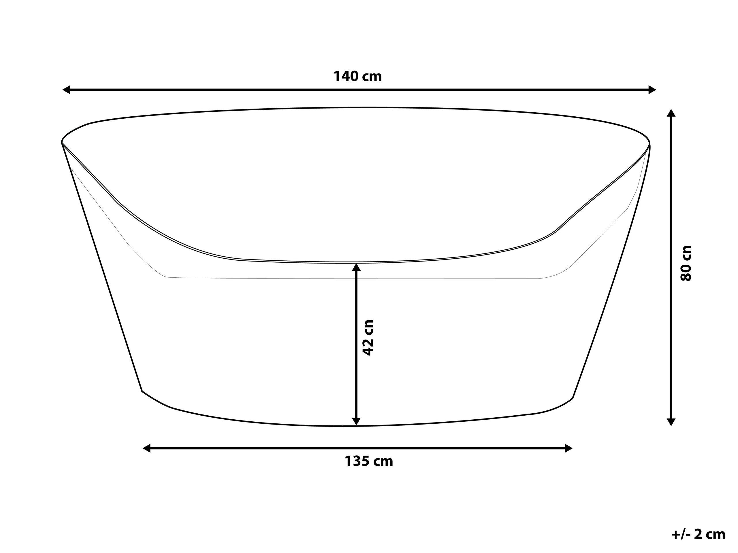 Beliani Protezione impermeabile en PVC CHUVA  