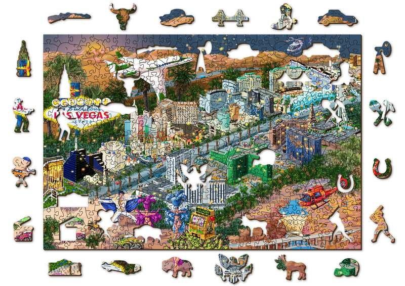 WoodenCity  Welcome to Las Vegas L (505 Teile) - Holzpuzzle 