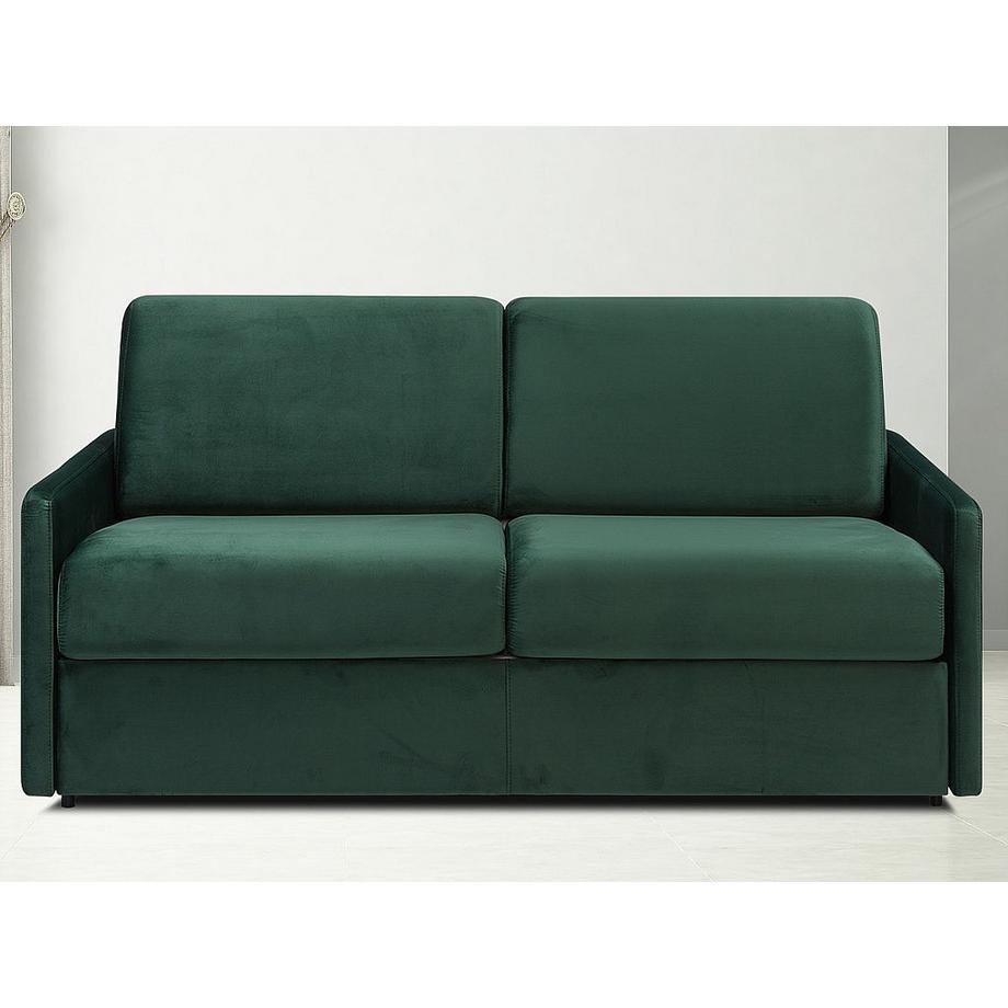 Vente-unique Canapé 3 places conible express en velours CALIFE sapin Couchage 1Matelas  