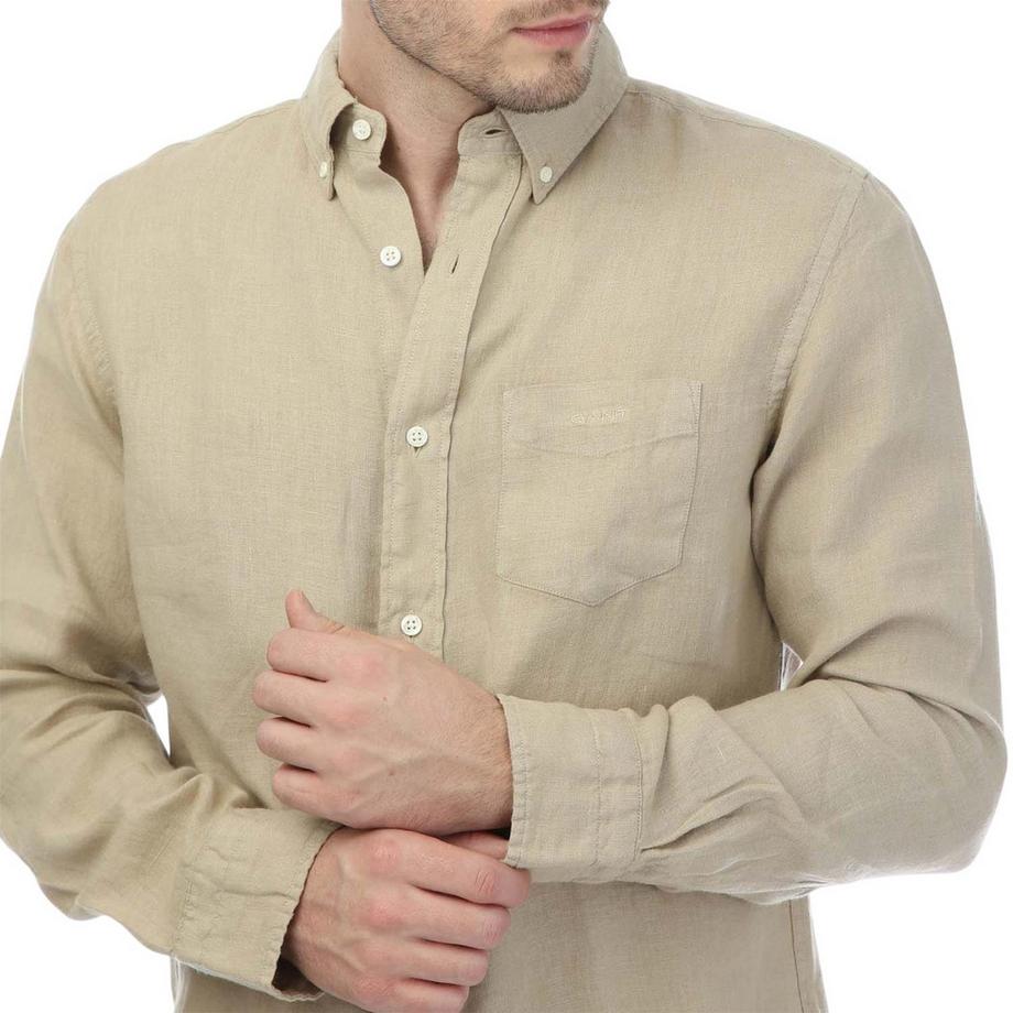 GANT Chemise en Lin Teinte en Pièce Coupe Régulière  