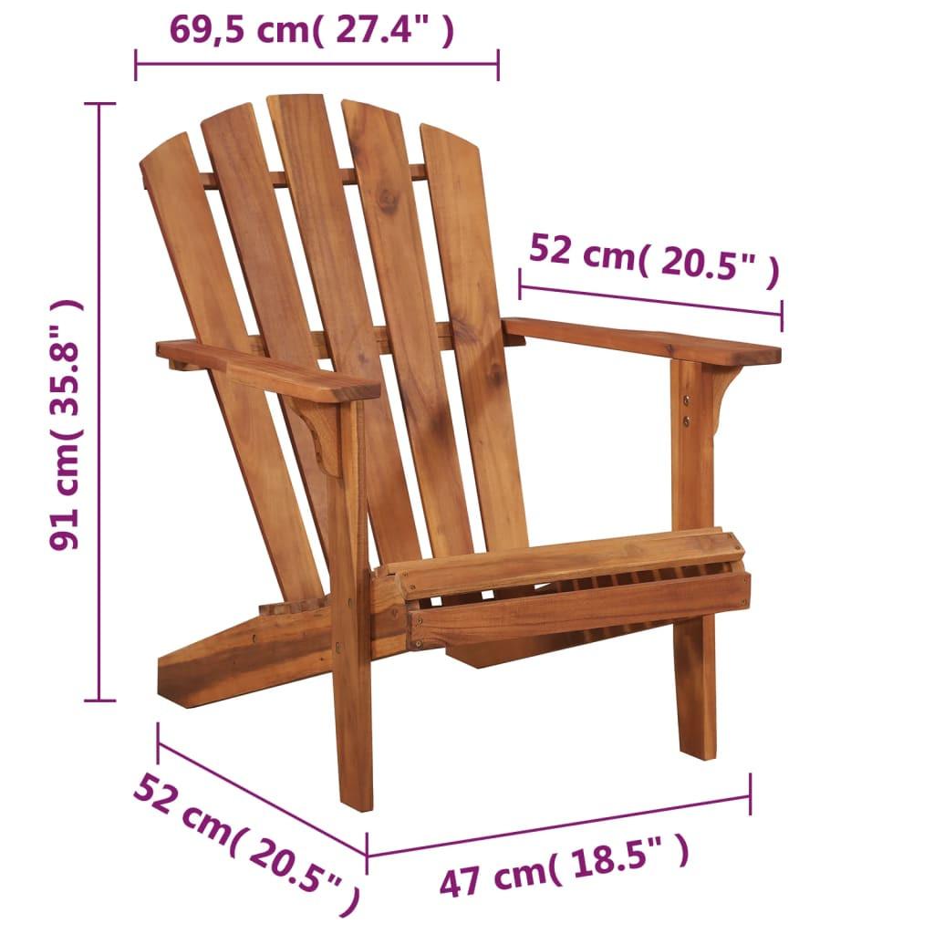 VidaXL Gartenstuhl holz  